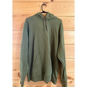 Champion Men's Green Hoodie Sweatshirt